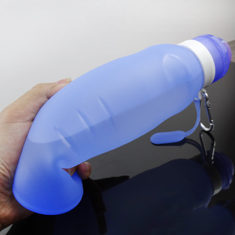 Collapsible Silicone Water Bottle | Squeeze-Design for Sports