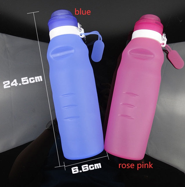 Collapsible Silicone Water Bottle | Squeeze-Design for Sports