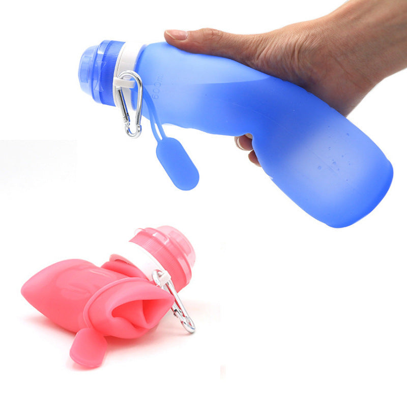 Collapsible Silicone Water Bottle | Squeeze-Design for Sports