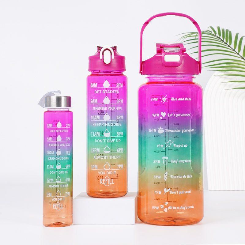 X-Fuel 3-in-1 Motivational Water Bottles Set