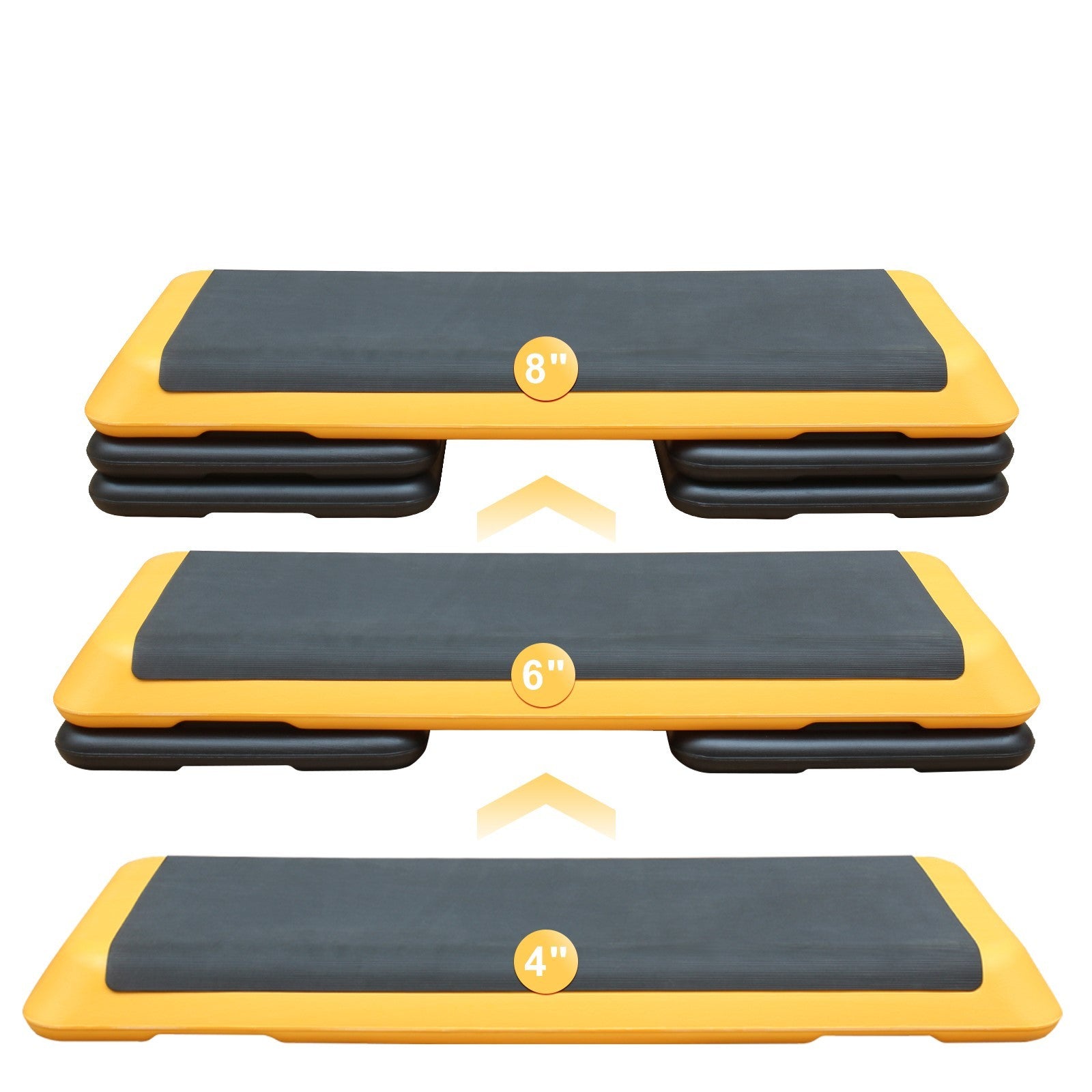 Aerobic Stepper With 4 Lifts