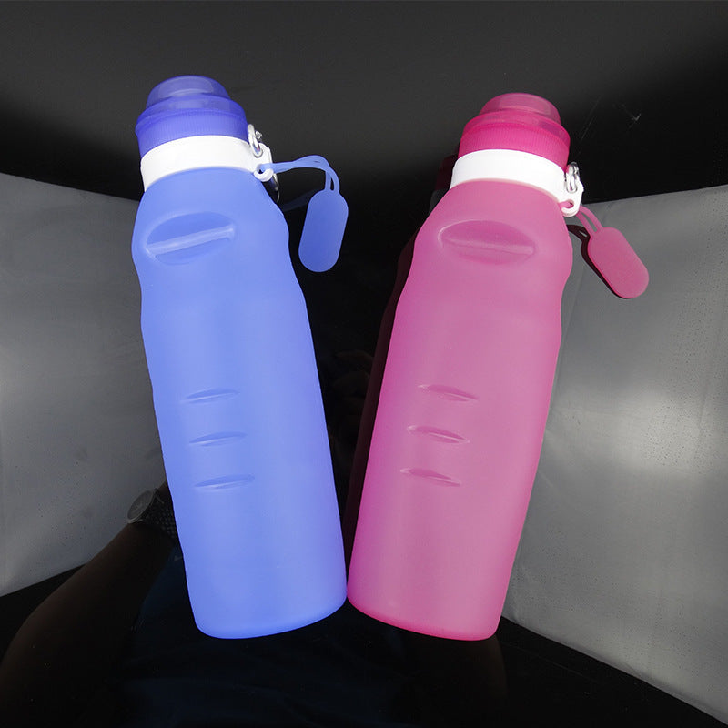 Collapsible Silicone Water Bottle | Squeeze-Design for Sports