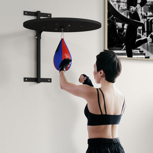 Speed Bag Platform, Wall Mounted Punching Bag With 360-Degree Swivel For Home Fitness