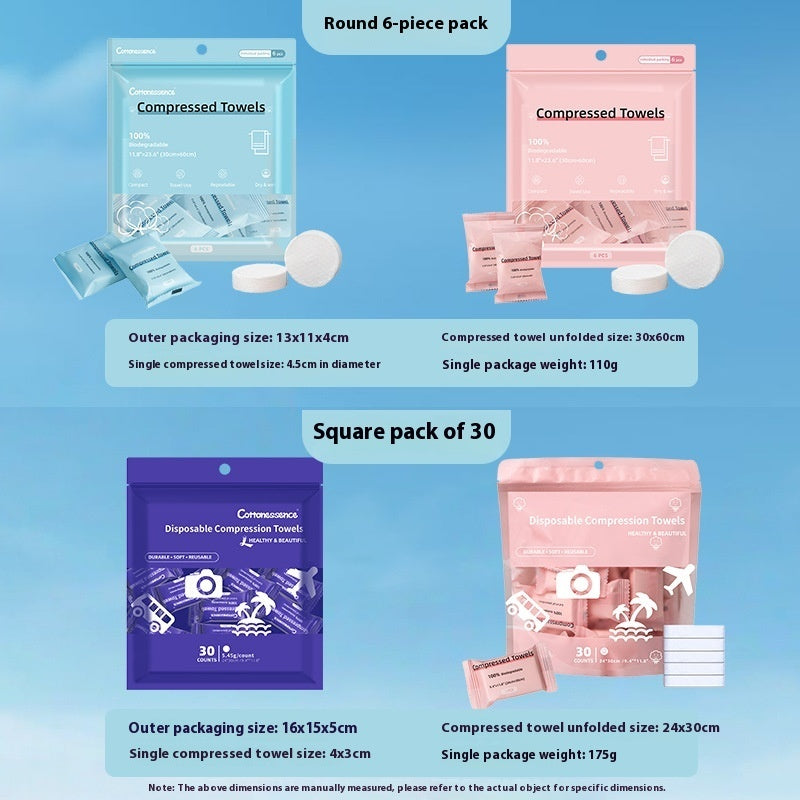 Effervescent Compressed Towels | Portable & Hygienic