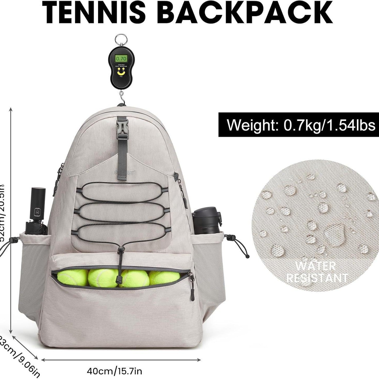 Tennis Backpack with Thermal Pocket | Gear & Shoe Storage