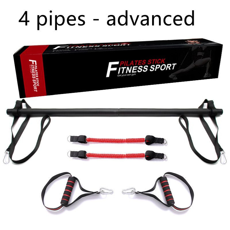 Pilates Fitness Sport Stick Kit With Resistance Bands Perfect for Stretched Fusion Exercise