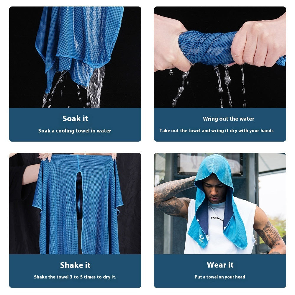U-shaped Hoodie Cooling Towel