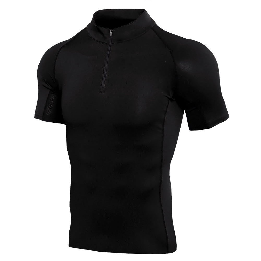X-Flex Personal Trainer Short Sleeve Zip Up Shirt
