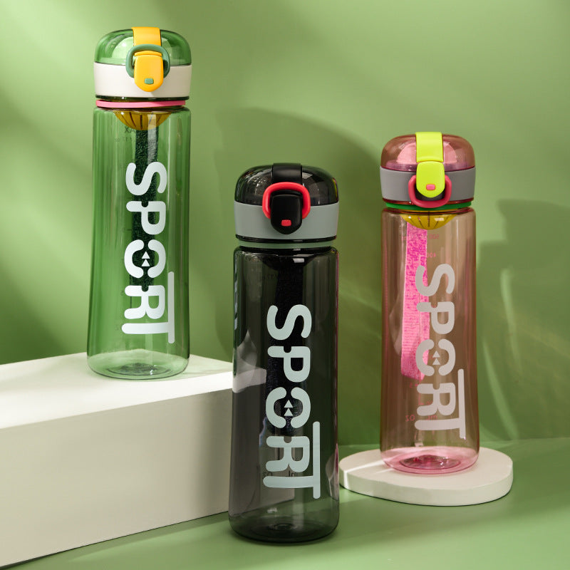 Clear Water Bottle | Leak-Proof & BPA-Free