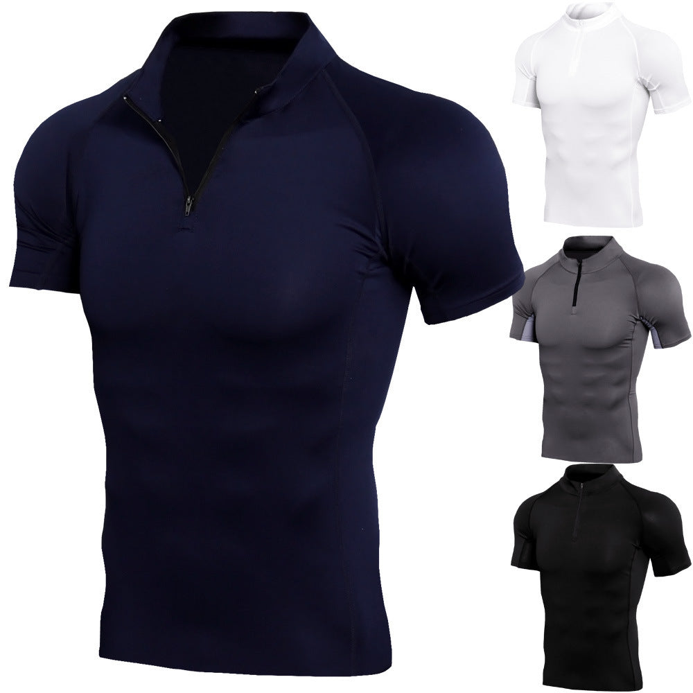 X-Flex Personal Trainer Short Sleeve Zip Up Shirt