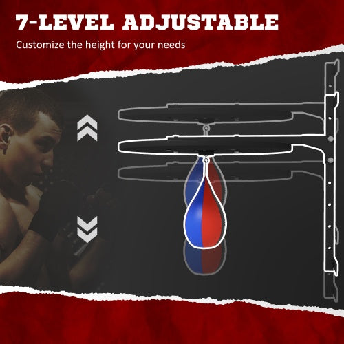 Speed Bag Platform, Wall Mounted Punching Bag With 360-Degree Swivel For Home Fitness