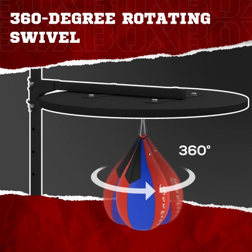 Speed Bag Platform, Wall Mounted Punching Bag With 360-Degree Swivel For Home Fitness