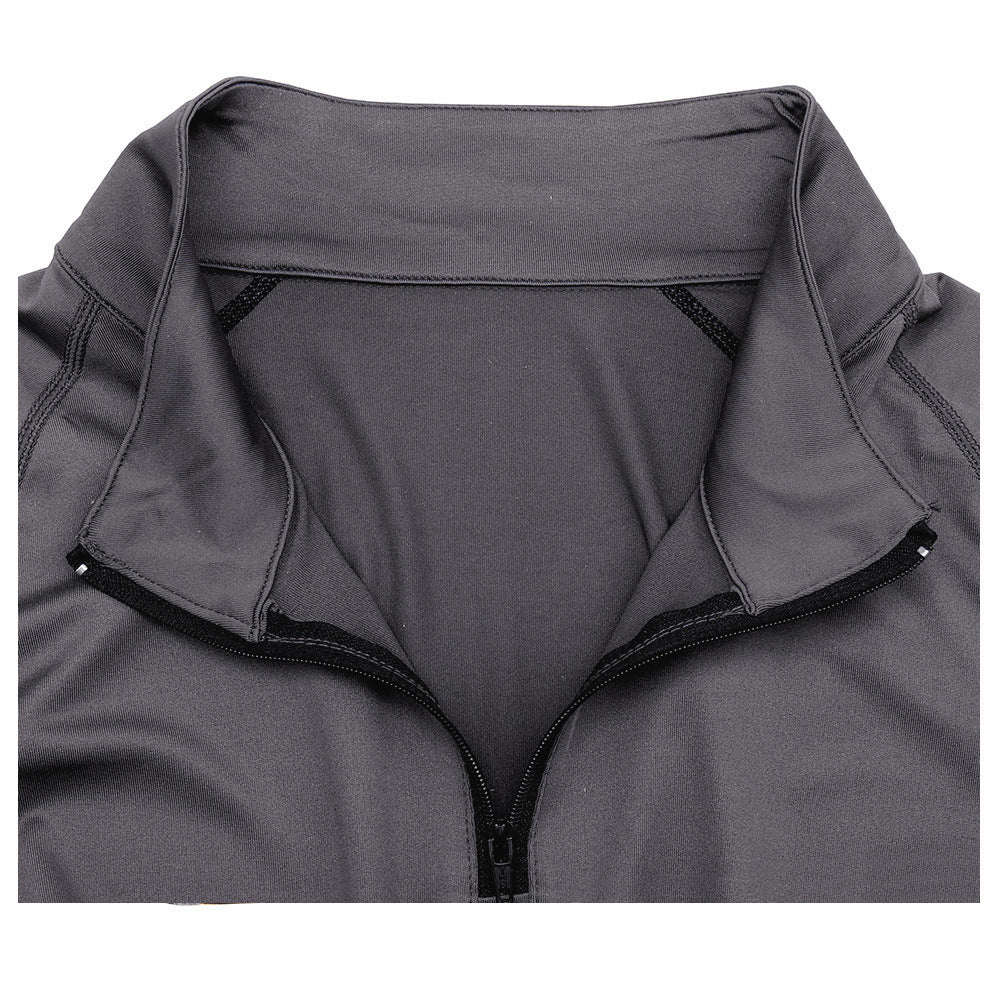 X-Flex Personal Trainer Short Sleeve Zip Up Shirt