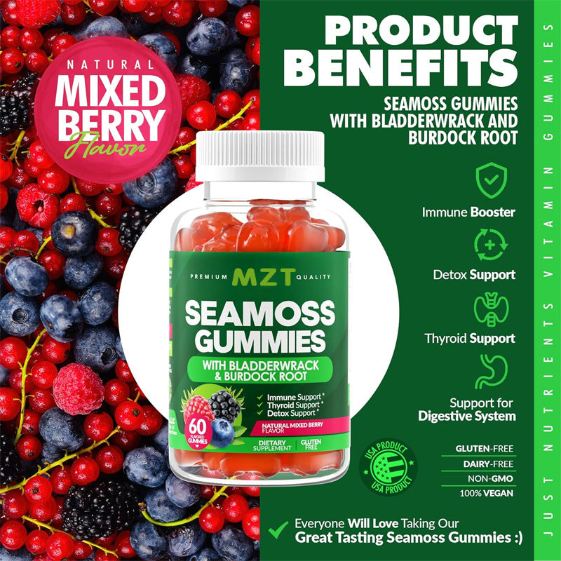 Ocean-Powered Seaweed Gummies | Mineral-Rich Sweet Treat