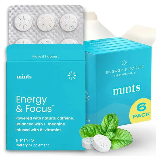 Caffeine Mints for Energy & Focus | On-the-Go Boost