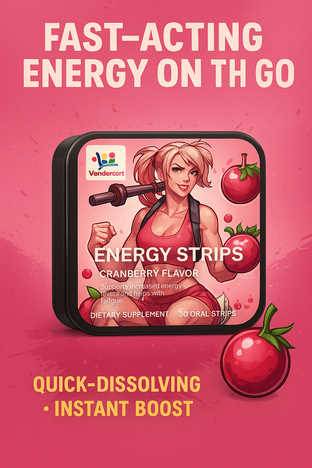 Fast Acting Energy Strips Instant Boost For Focus Stamina