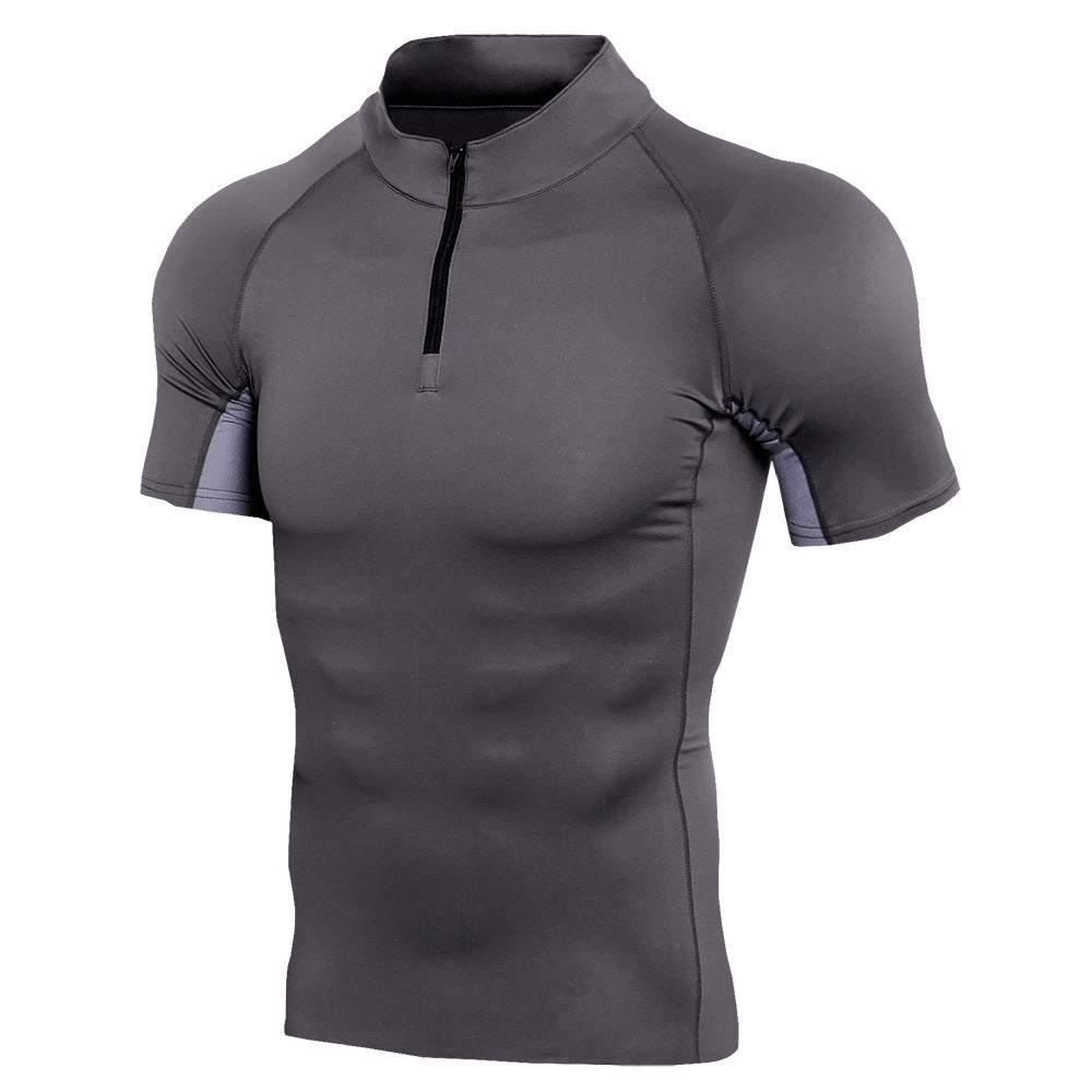 X-Flex Personal Trainer Short Sleeve Zip Up Shirt