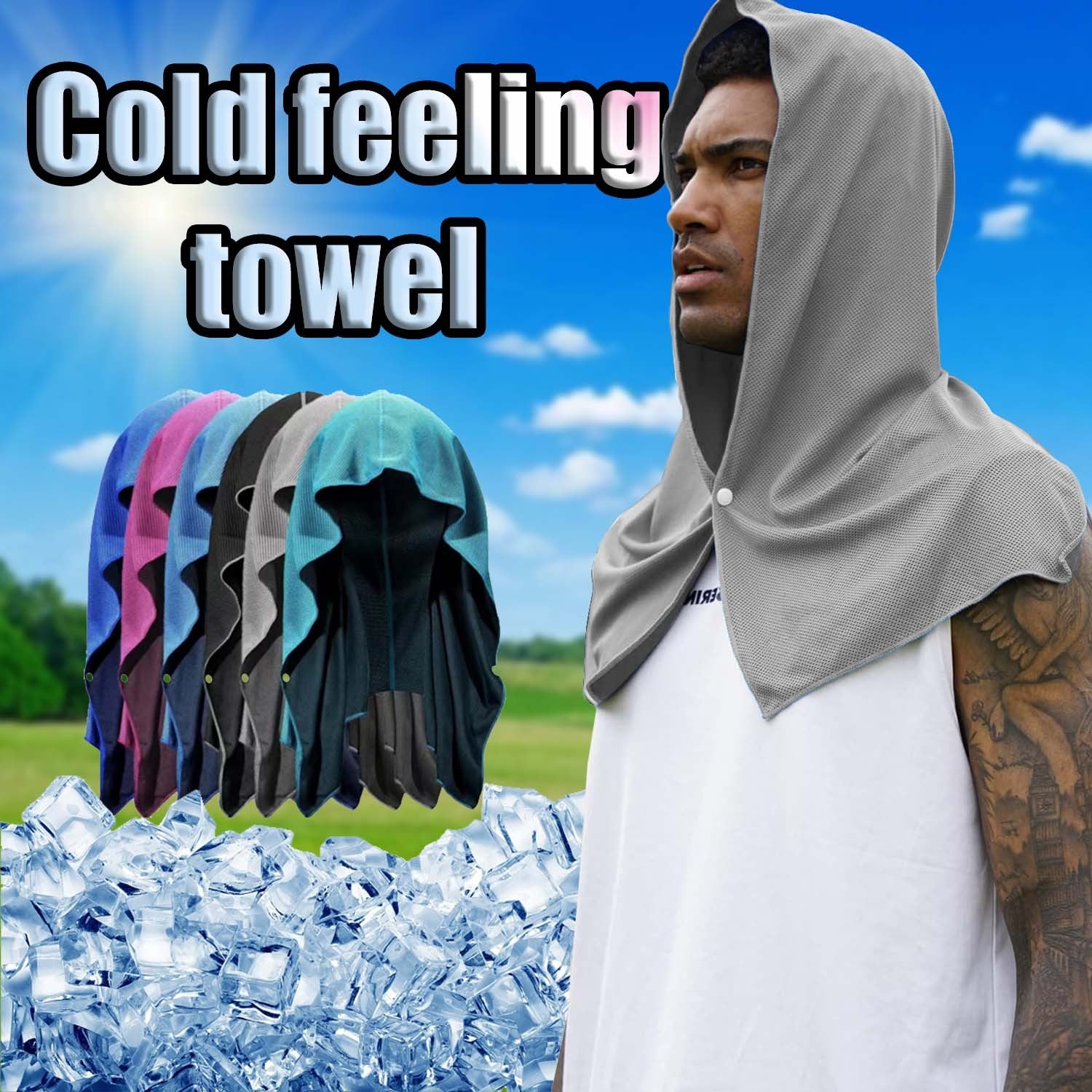 U-shaped Hoodie Cooling Towel