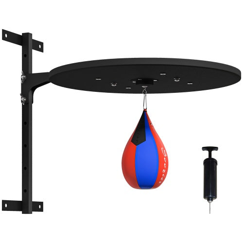 Speed Bag Platform, Wall Mounted Punching Bag With 360-Degree Swivel For Home Fitness