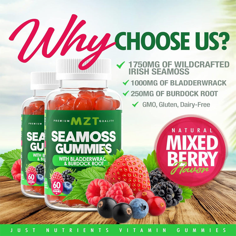 Ocean-Powered Seaweed Gummies | Mineral-Rich Sweet Treat