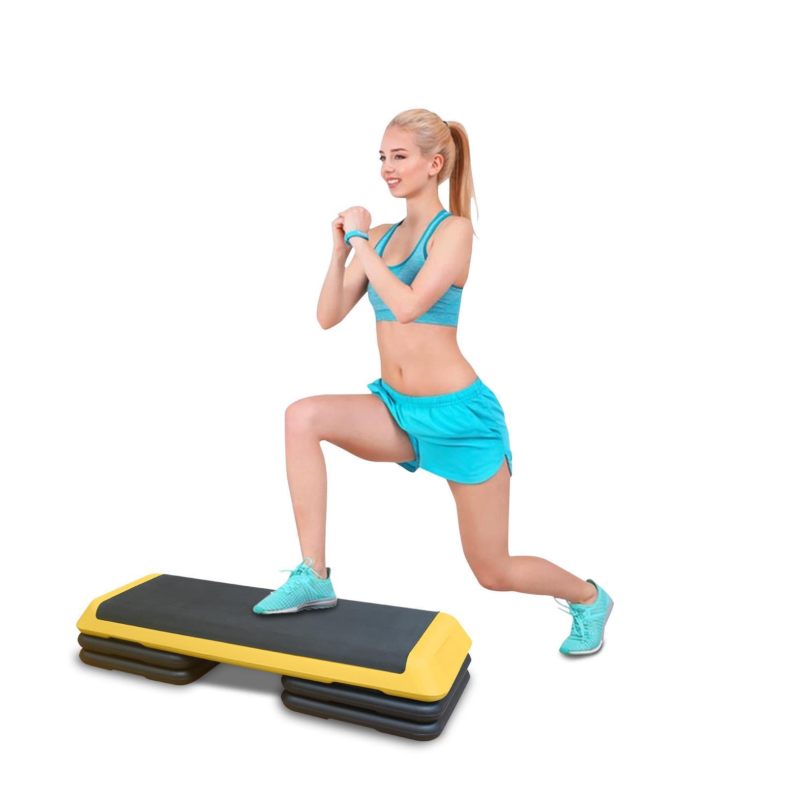 Aerobic Stepper With 4 Lifts