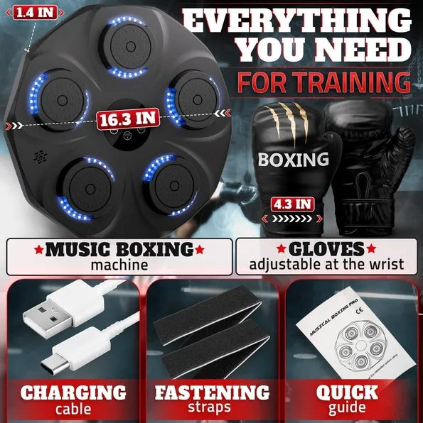 Durable Wall Mounted Bluetooth Music Boxing Punching Machine