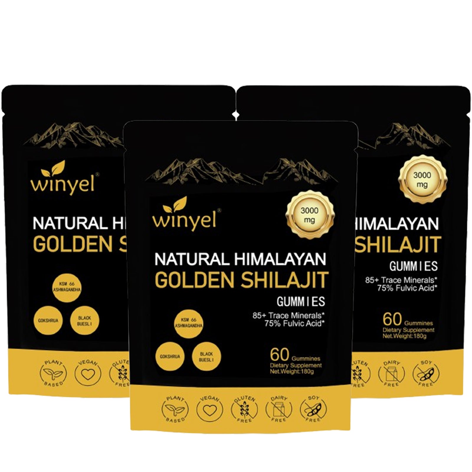 Natural Himalayan Golden Shilajit Gummies