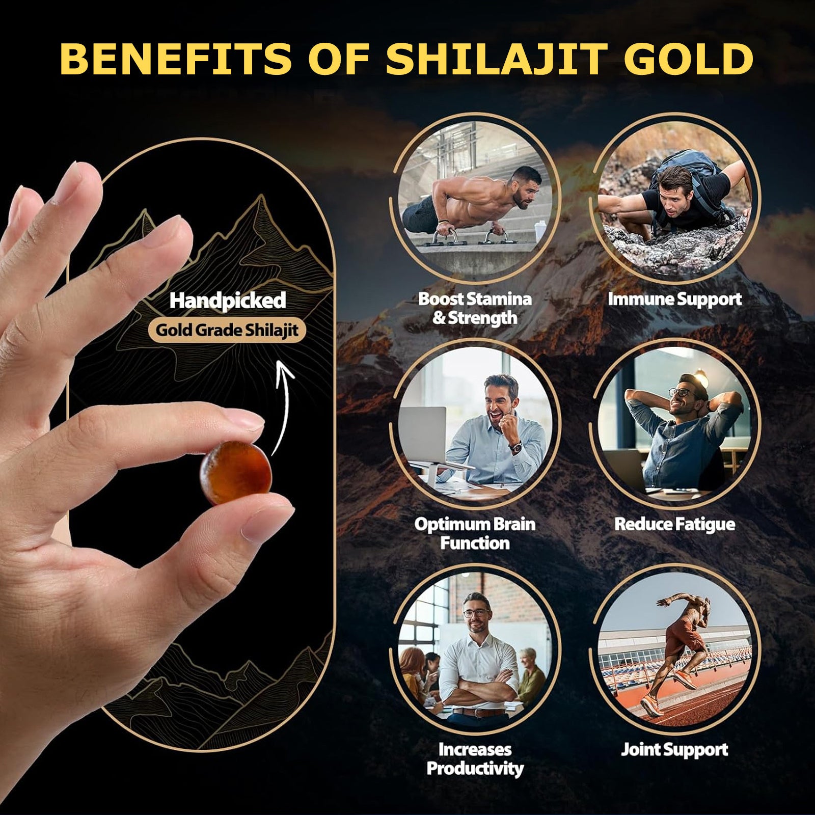 Natural Himalayan Golden Shilajit Gummies
